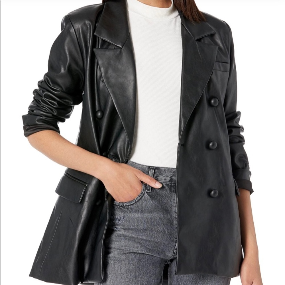 Blank NYC Faux Leather blazer